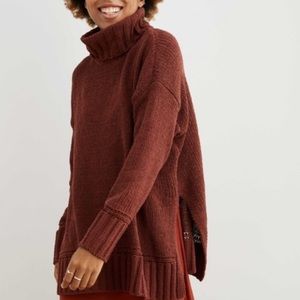 Aerie Chenille Turtleneck Sweater Oversized